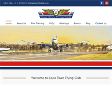 Tablet Screenshot of capetownflyingclub.co.za